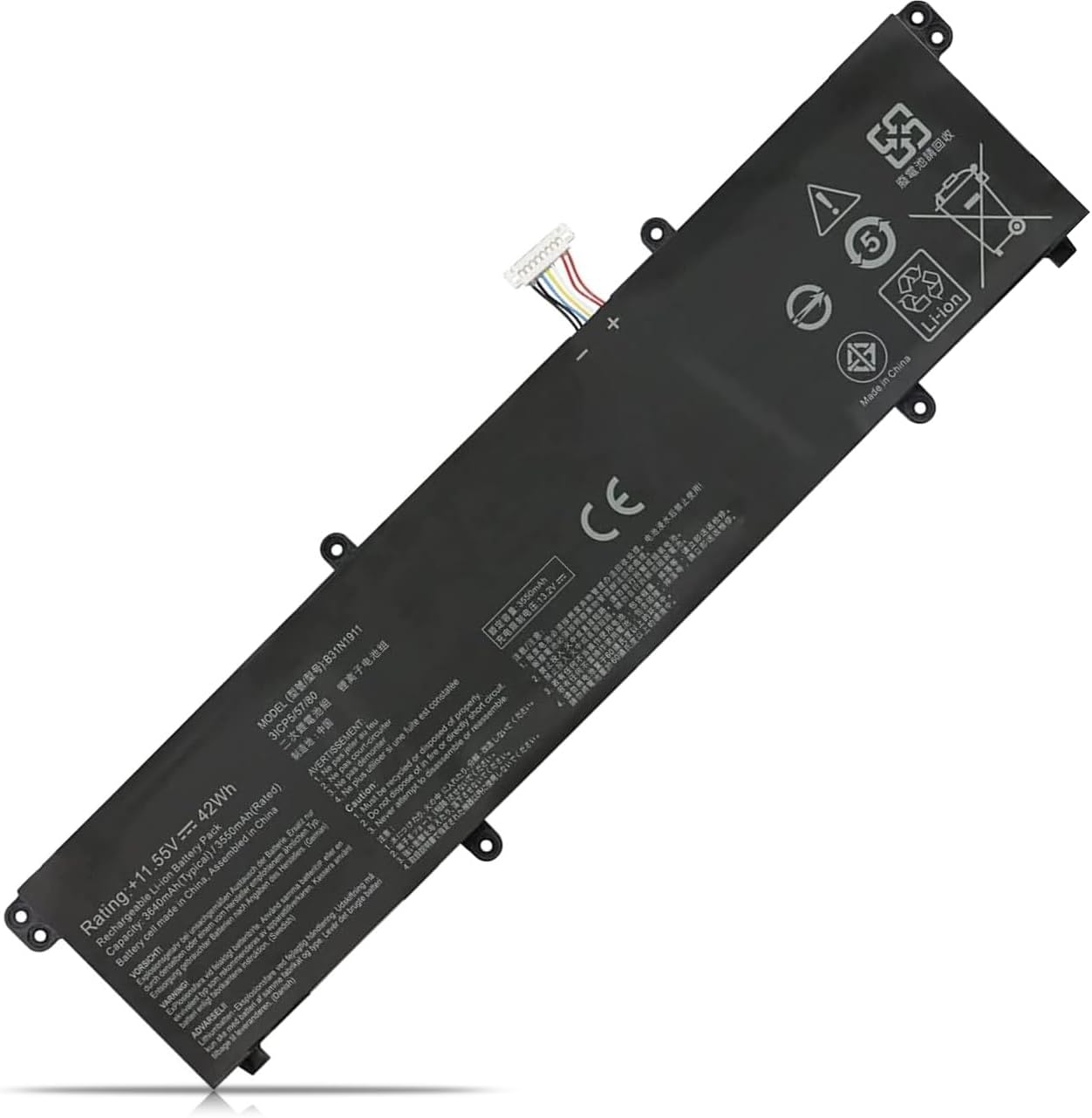 B31N1911 Asus X413FF VivoBook Flip 14 TM420IA-EC147 B0B200-03580300 batteria compatibile