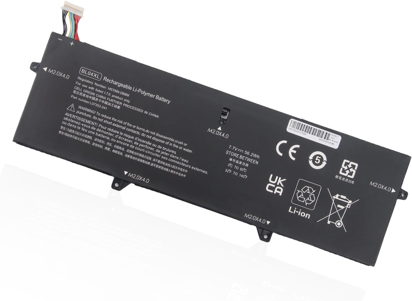 BL04XL HP BL04056XL HSTNN-UB7N HSTNN-DB8M L07041-855 5 L07353-2C1 L07353-241 L07353-541 batteria compatibile