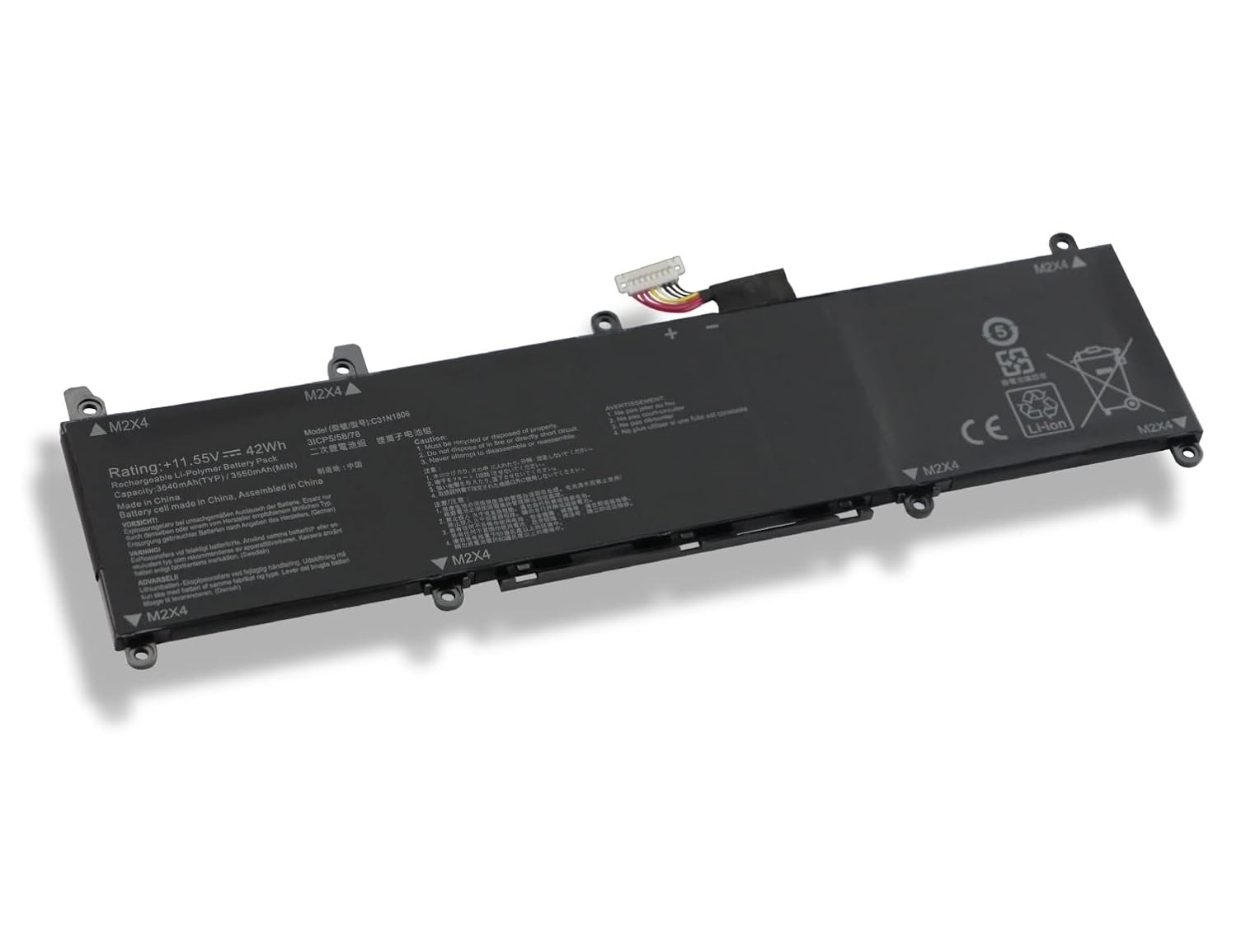 (immagine per) Batteria C31N1806 C31PIJ1 ASUS VivoBook S13 S330 S330UA S330FA S330FN V330FA V330FN R330UN K330K30FA K330FN I330FN