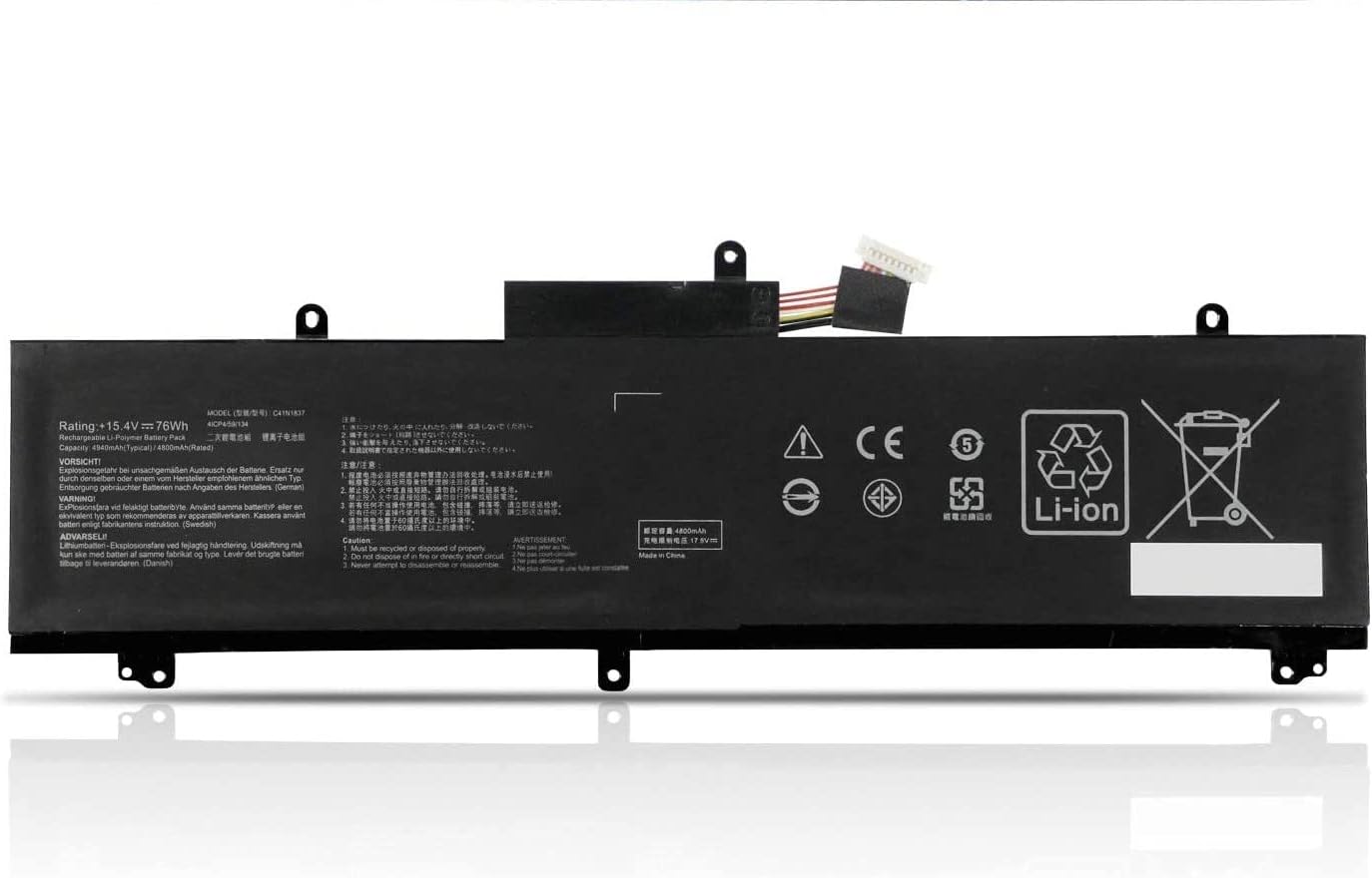 C41N1837 ASUS ROG Zephyrus GU502 GU502DU GU502GV GU502LU GU502LW GU502LV GX502LXS GX532GV GX532GW batteria compatibile C41N1837 ASUS ROG Zephyrus GU502 GU502DU GU502GV GU502LU GU502LW GU502LV GX502LXS GX532GV GX532GW batteria compatibile