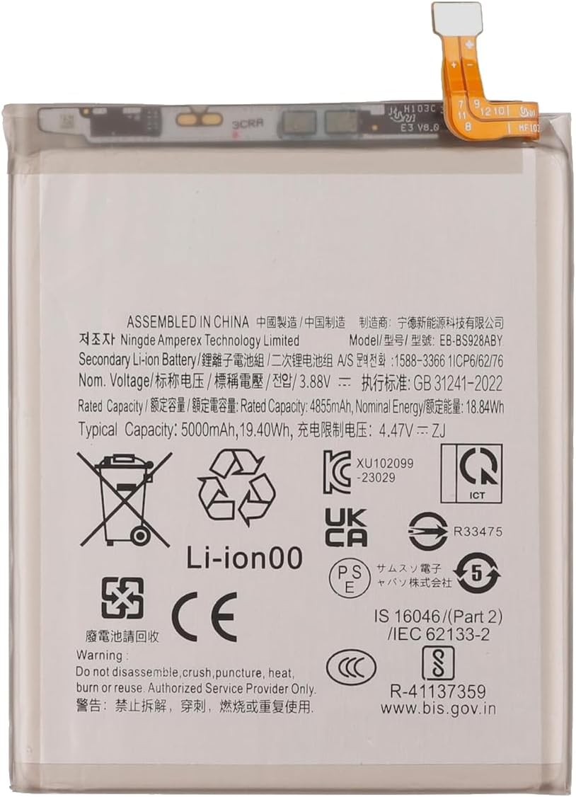 (immagine per) Batteria Samsung Galaxy S24 Ultra SM-S928V SM-S928W EB-BS928ABY GH82-33387A 