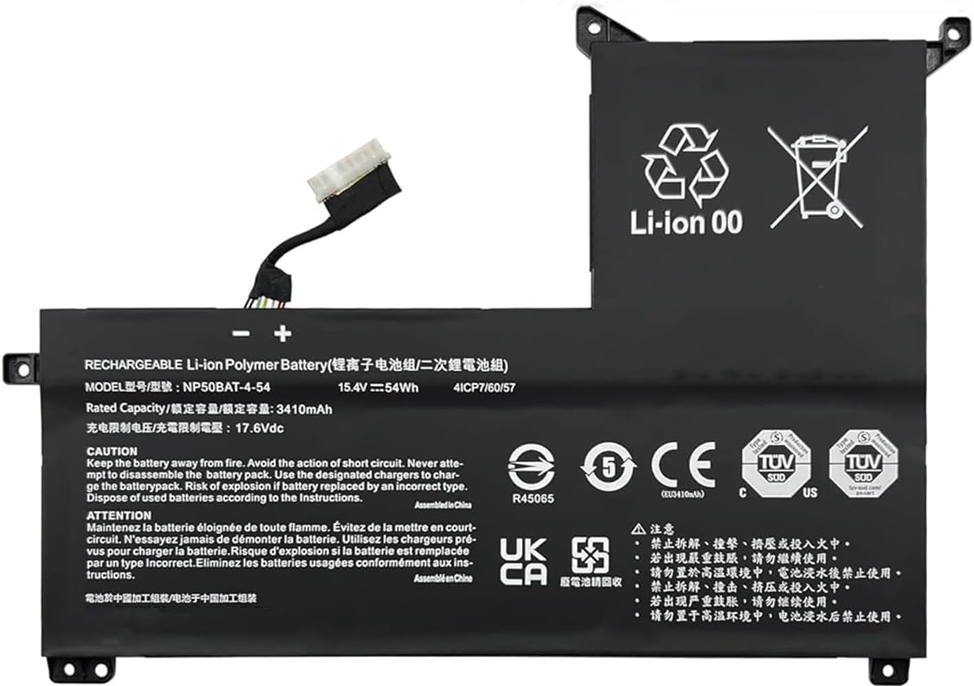 (immagine per) Batteria NP50BAT-4-54 CLEVO NP70 X17 AT22 Gigabyte G5 GE KF G7