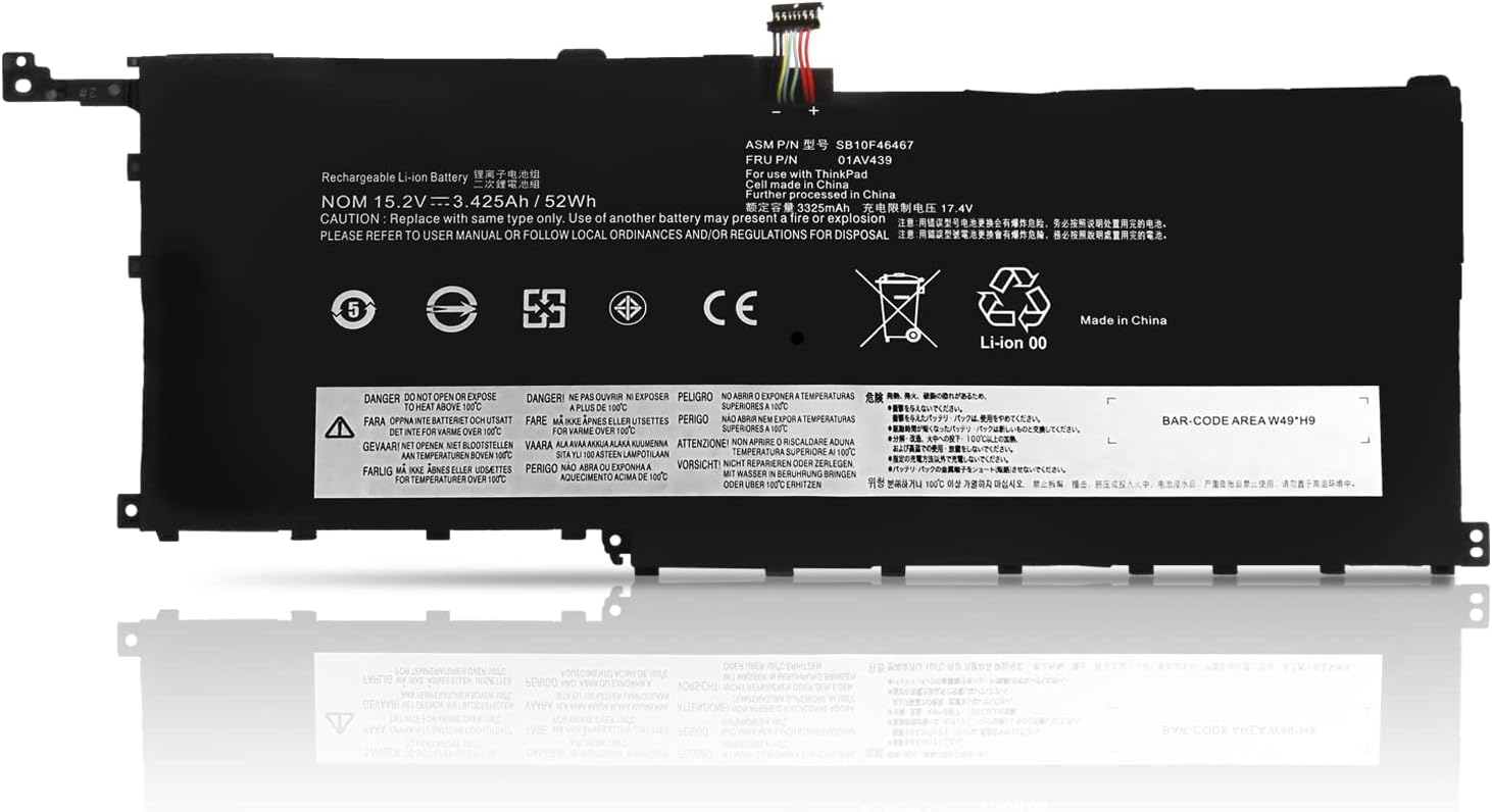 (immagine per) Batteria SB10K97566 00HW028 Thinkpad X1 Carbon 4th Gen 4 2016 ThinkPad X1 Yoga Gen1 Gen2