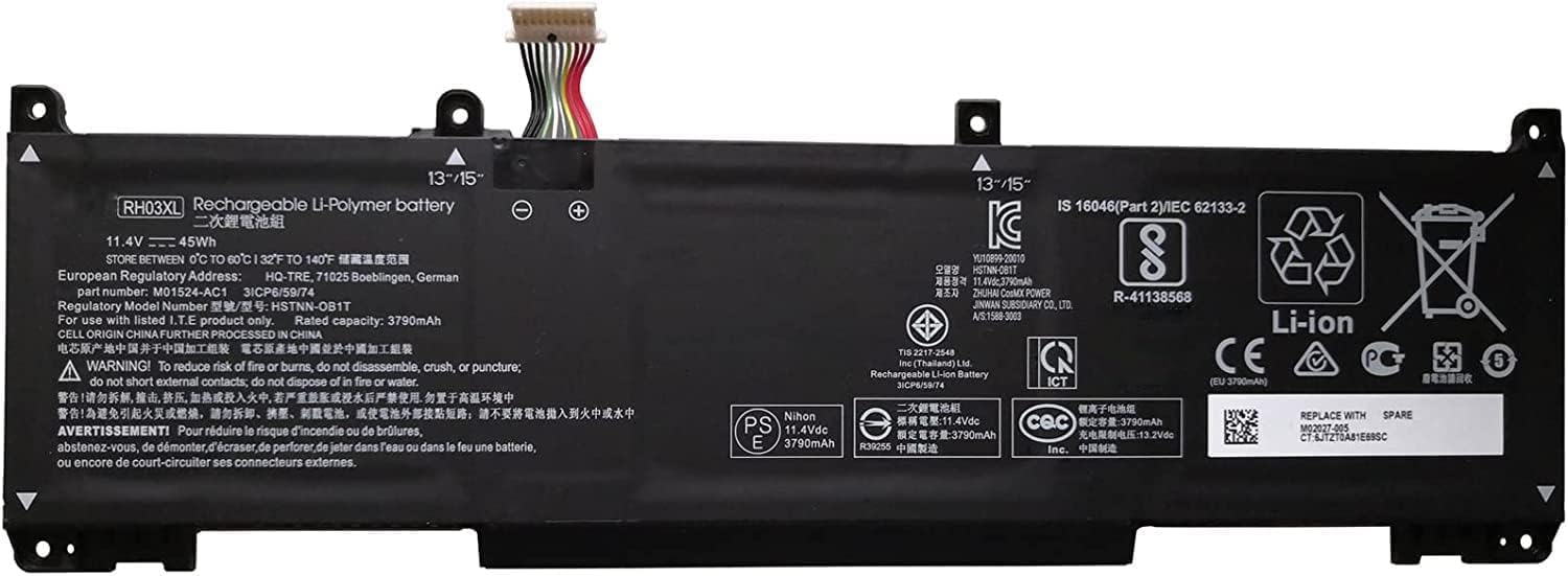(immagine per) Batteria HP RH03XL HSTNN-OB1T HSTNN-DB0B HSTNN-IB9Q HSTNN-UB7X M01524-2B1 M01524-AC1 M02027-005